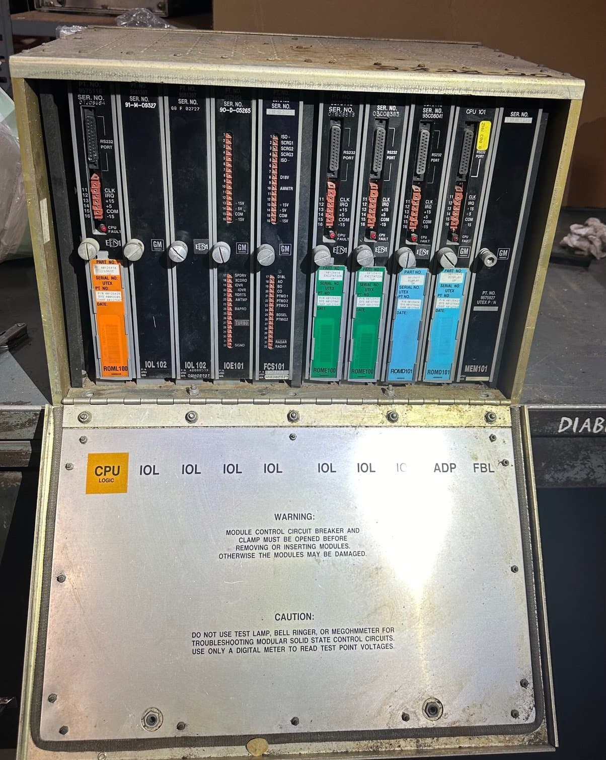 60S CPU Card Rack - Incomplete